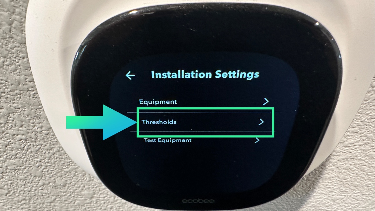 ecobee thresholds