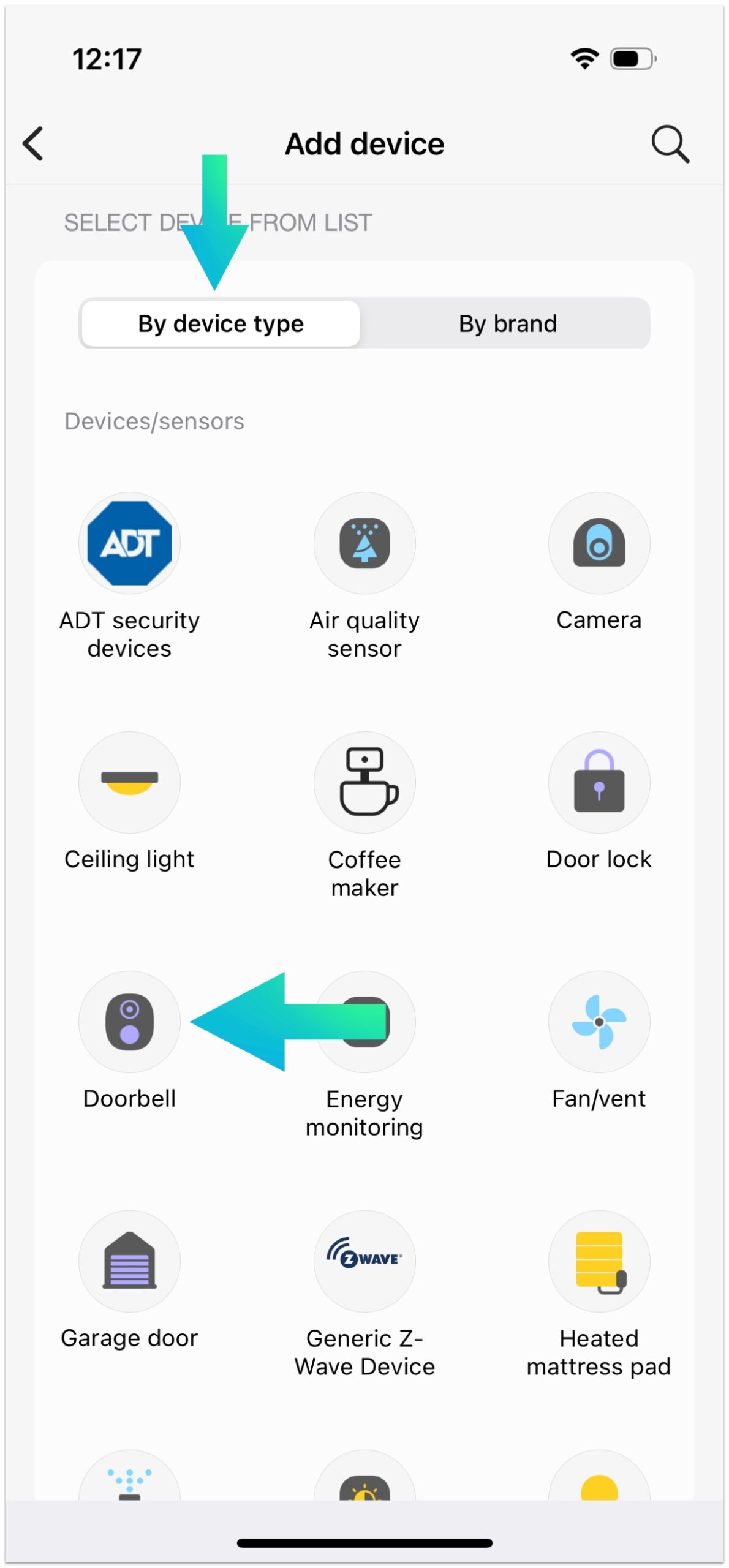 Smartthings - select doorbell