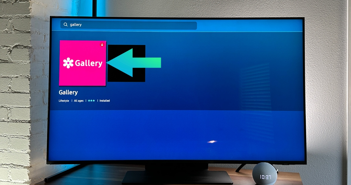 Gallery app on Samsung TV