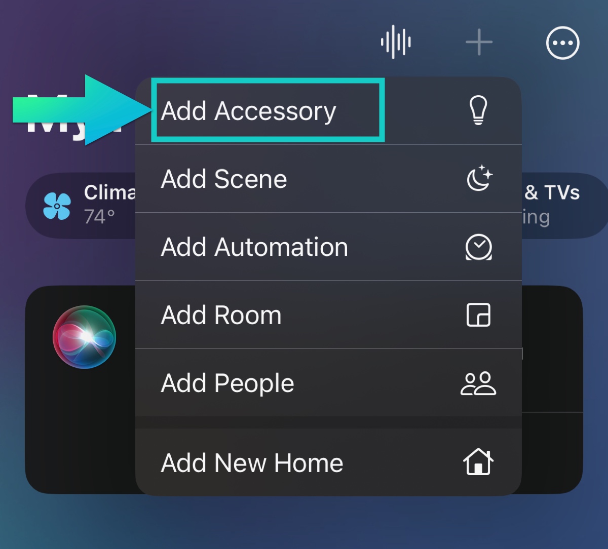 Select add accessory