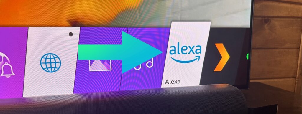 Alexa app on LG TV