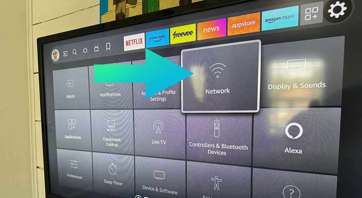 fire tv - select network