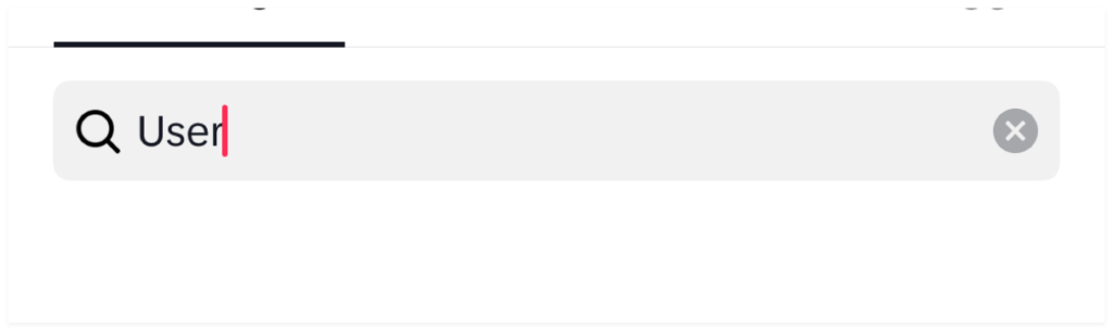Search "user' tik tok