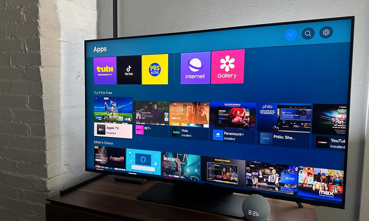 Apps on samsung tv