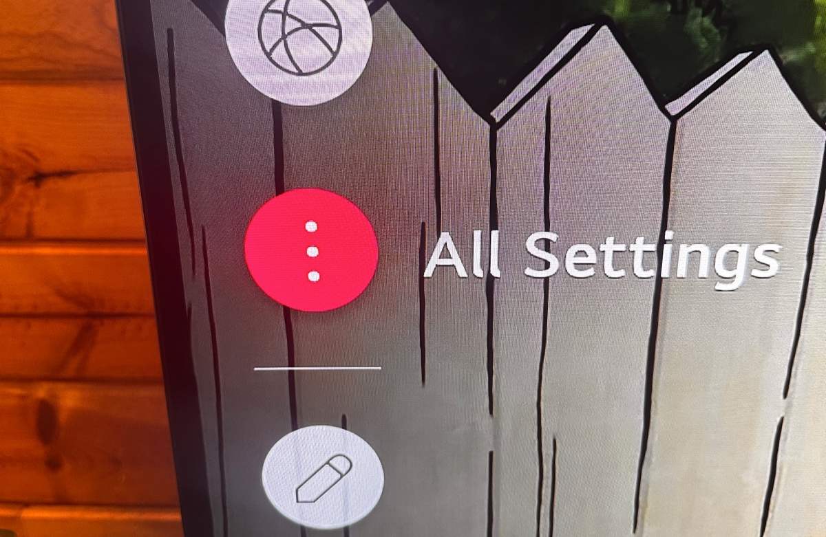 All settings on LG TV