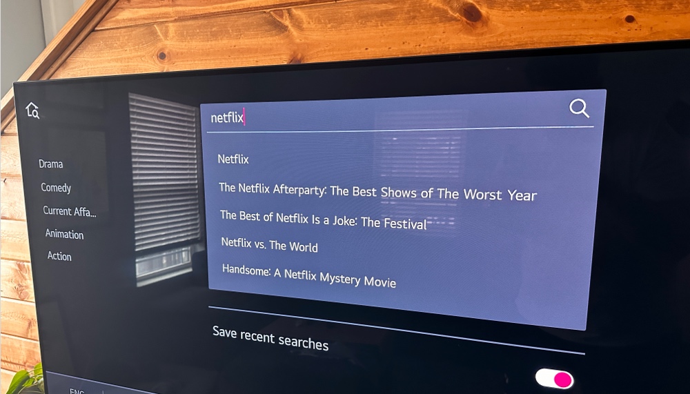 Search for Netflix