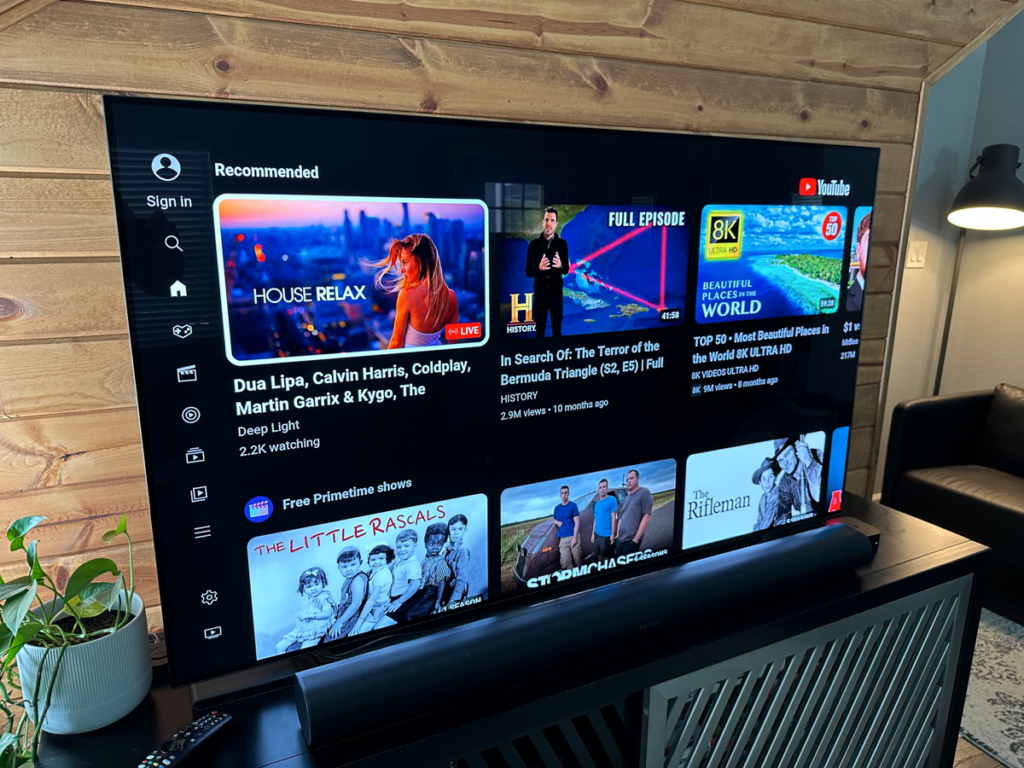 Youtube app on LG TV