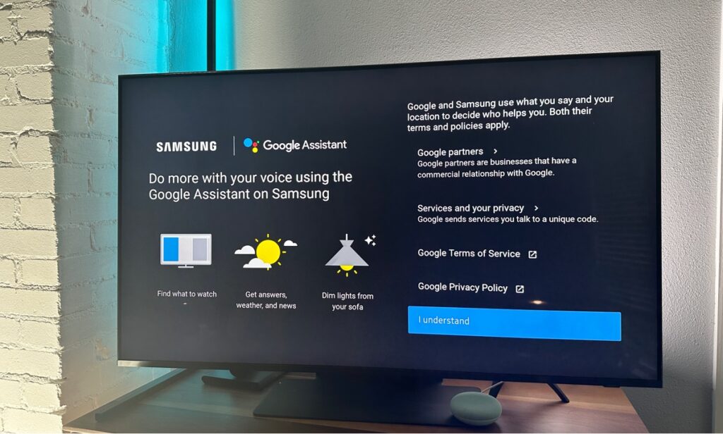 Samsung tv google home