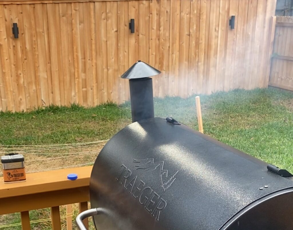 Traeger grill smoking