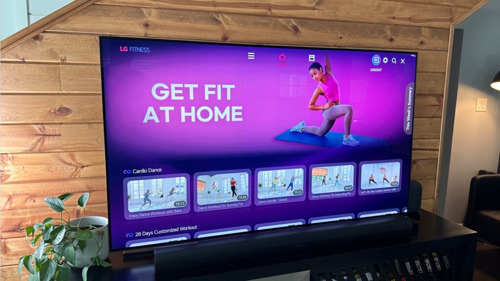 LG Fitness on lg tv