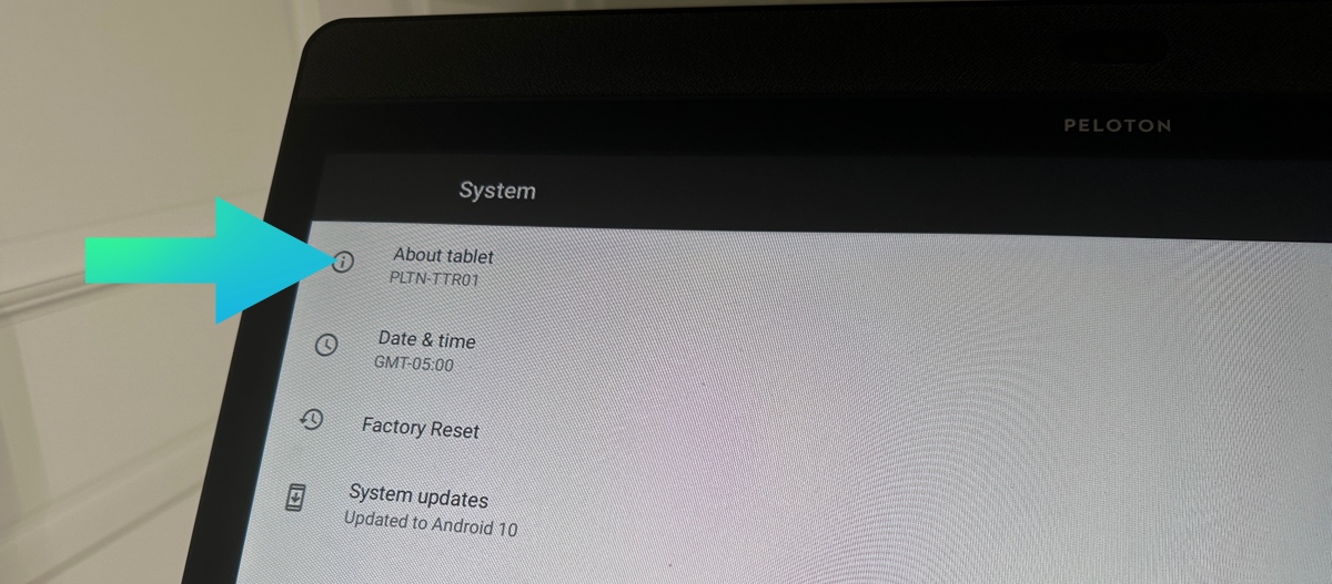 Peloton - About tablet
