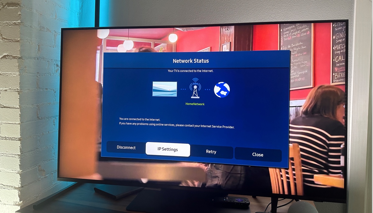 Samsung tv - IP settings