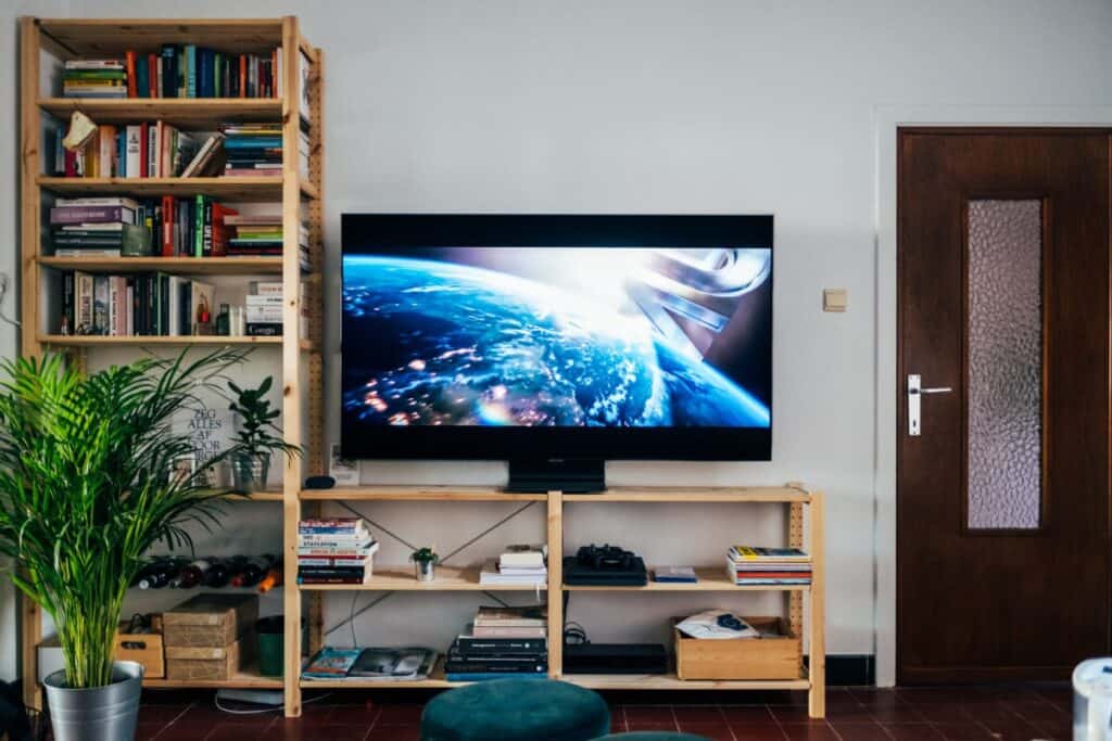 smart tv in living room