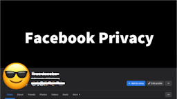 Facebook privacy