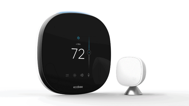 ecobee thermostat and sensor