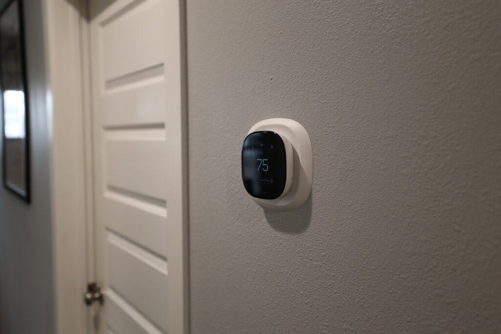 Ecobee on the wall