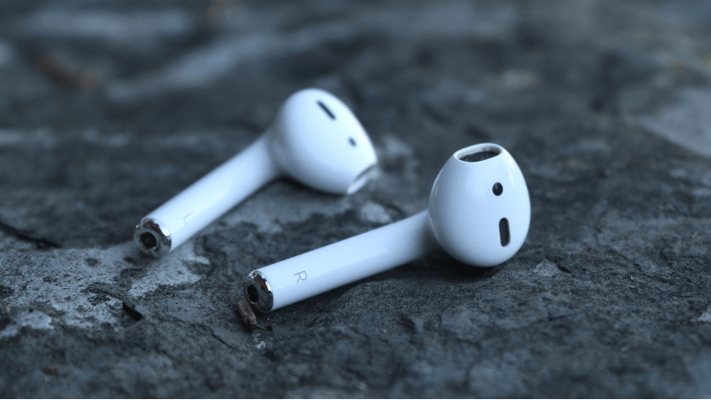 apple airpods on carpet