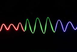 RGB light squiggle