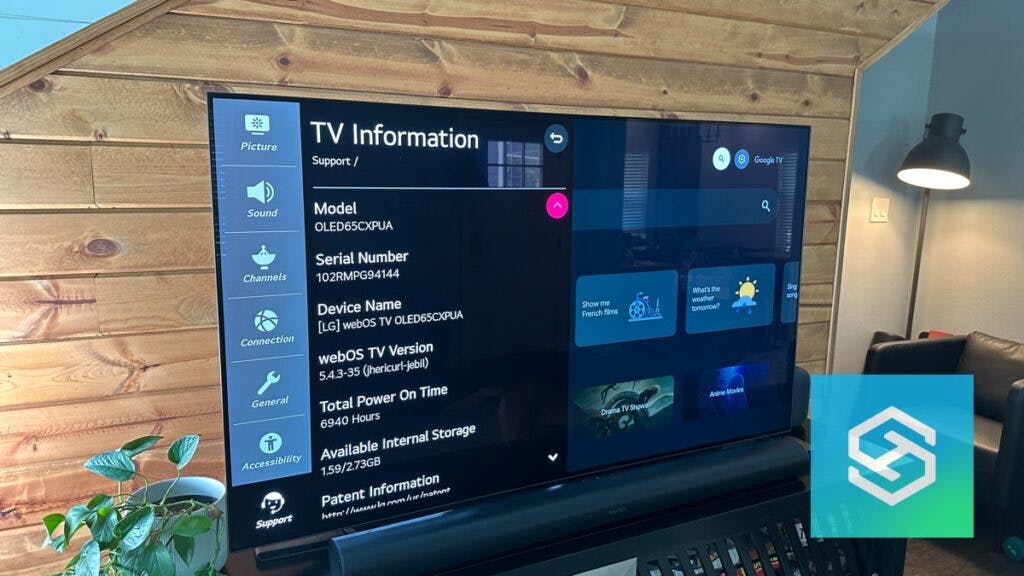 lg tv information