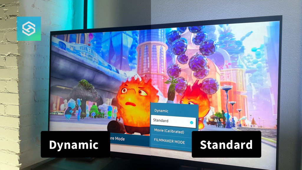 Samsung tv standard vs dynamic mode